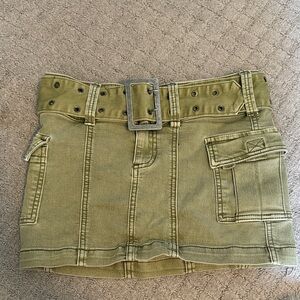 Urban Outfitters Khaki Belted Pencil Skirt